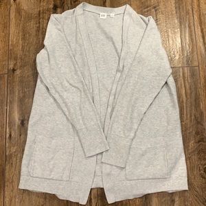 Heather gray cardigan